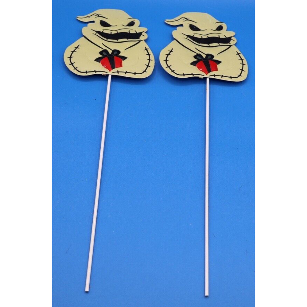 The Nightmare‎ Before Christmas Metal Yard Stakes 14.5 Lot Of 2